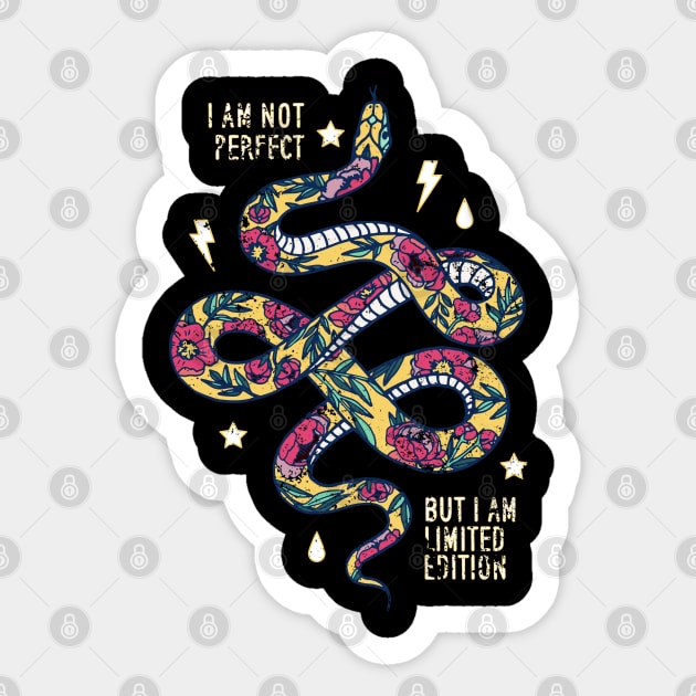 I AM Not Perfect Sticker by TEENIE DESIGN